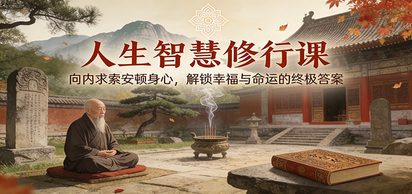 人生智慧修行课：向内求索安顿身心，解锁幸福与命运的终极答案-九才资源网