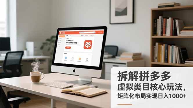 （16906期）拆解拼多多虚拟类目核心玩法，矩阵化布局实现日入1000+-九才资源网