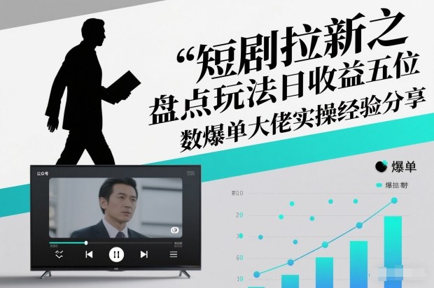 短剧拉新之盘点玩法日收益五位数爆单大佬实操经验分享-九才资源网