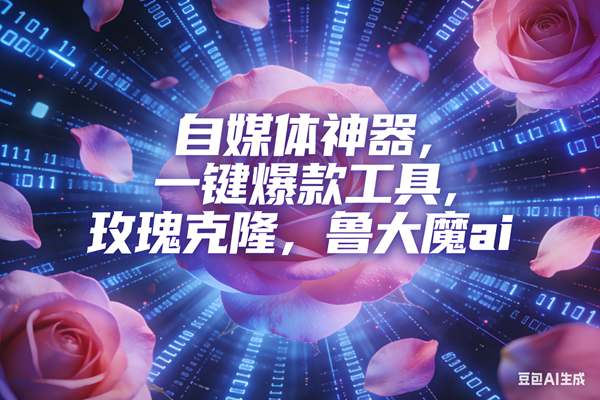 （16949期）ai鲁大魔，自媒体必备的软件，玫瑰克隆神器，一键爆款，详细教程-九才资源网