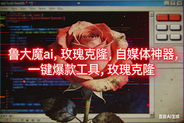 （16971期）ai鲁大魔，自媒体必备的软件，玫瑰克隆神器，一键爆款，详细教程-九才资源网