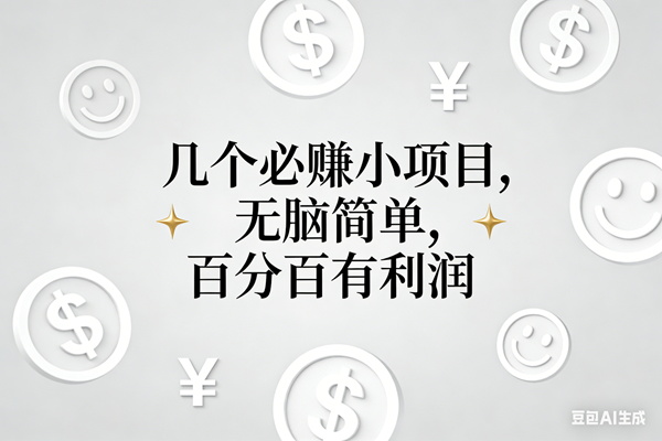 （16970期）11个必赚小项目，无脑简单，百分百有利润，副业首选，日入200+-九才资源网