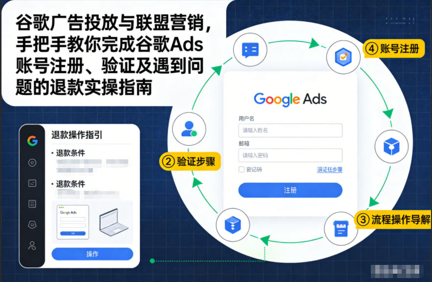 谷歌广告投放与联盟营销，手把手教你完成谷歌Ads账号注册、验证及遇到问题的退款实操指南-九才资源网