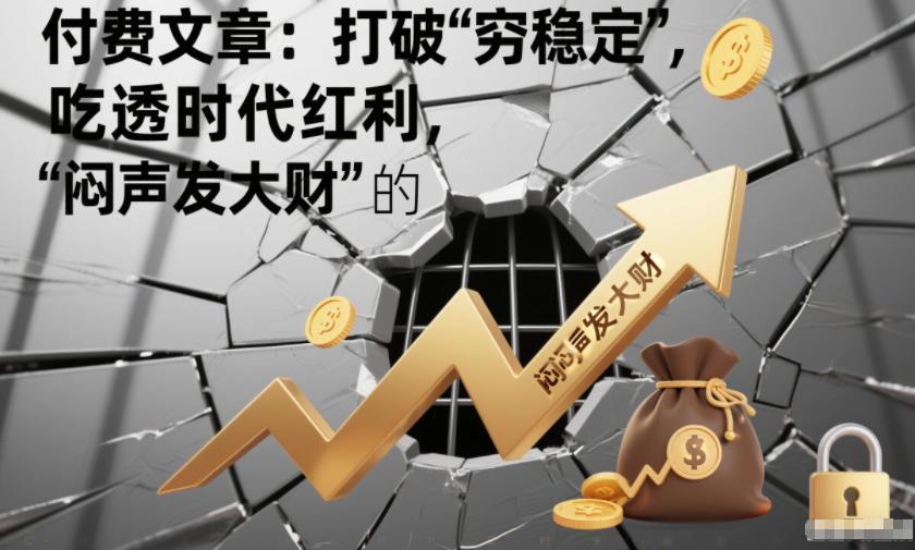 付费文章：打破“穷稳定”，吃透时代红利，“闷声发大财”的终极真谛-九才资源网