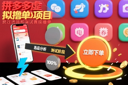 拼多多虚拟撸单项目，跳过选品和测试直接撸单-九才资源网