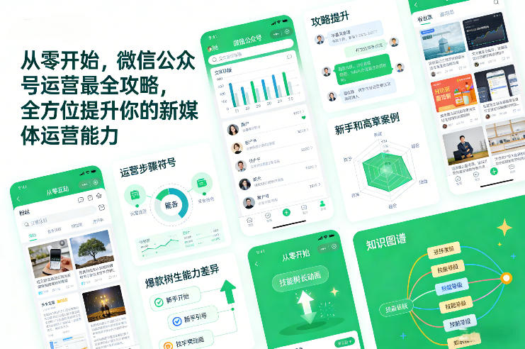 从零开始，微信公众号运营最全攻略，全方位提升你的新媒体运营能力-九才资源网