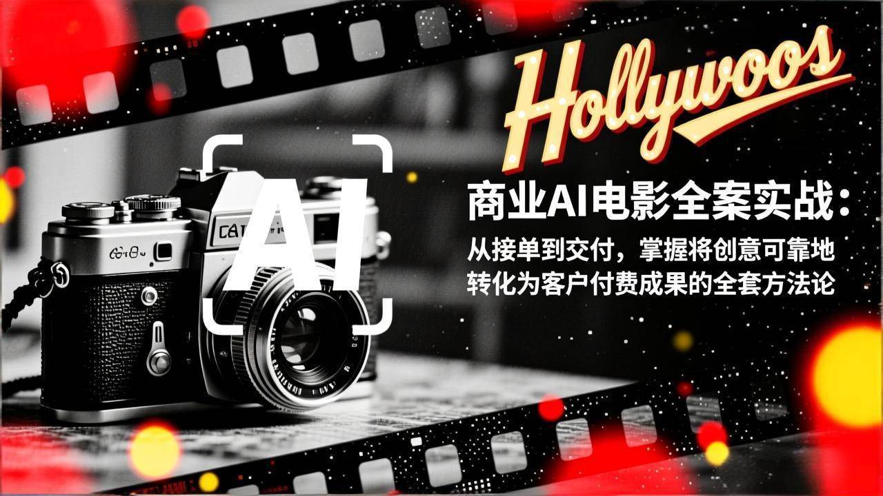（17092期）商业AI电影全案实战：从接单到交付，掌握将创意可靠地转化为客户付费成果的全套方法论-九才资源网